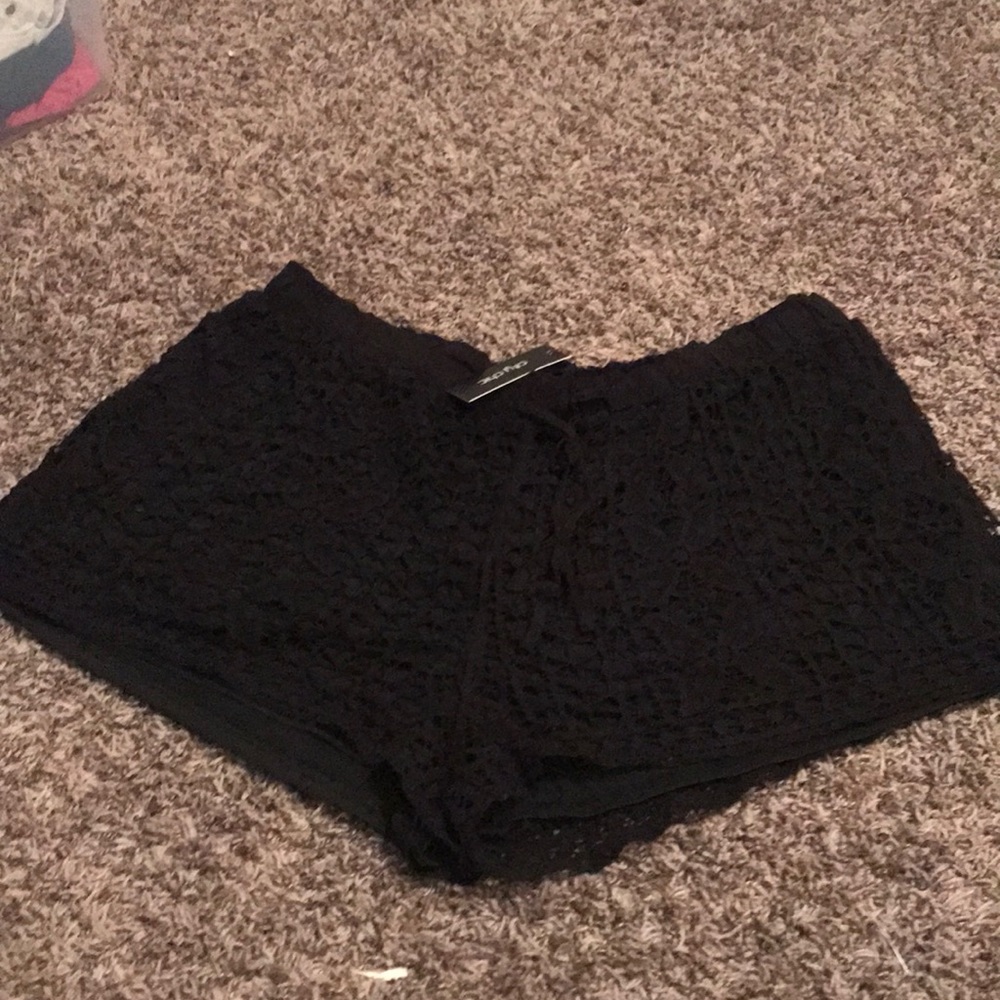 Crochet lace shorts